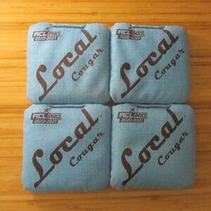 Local Cornhole Bags - COUGAR - Light Blue - ACL Pro - 10 Fast / 5 Slow